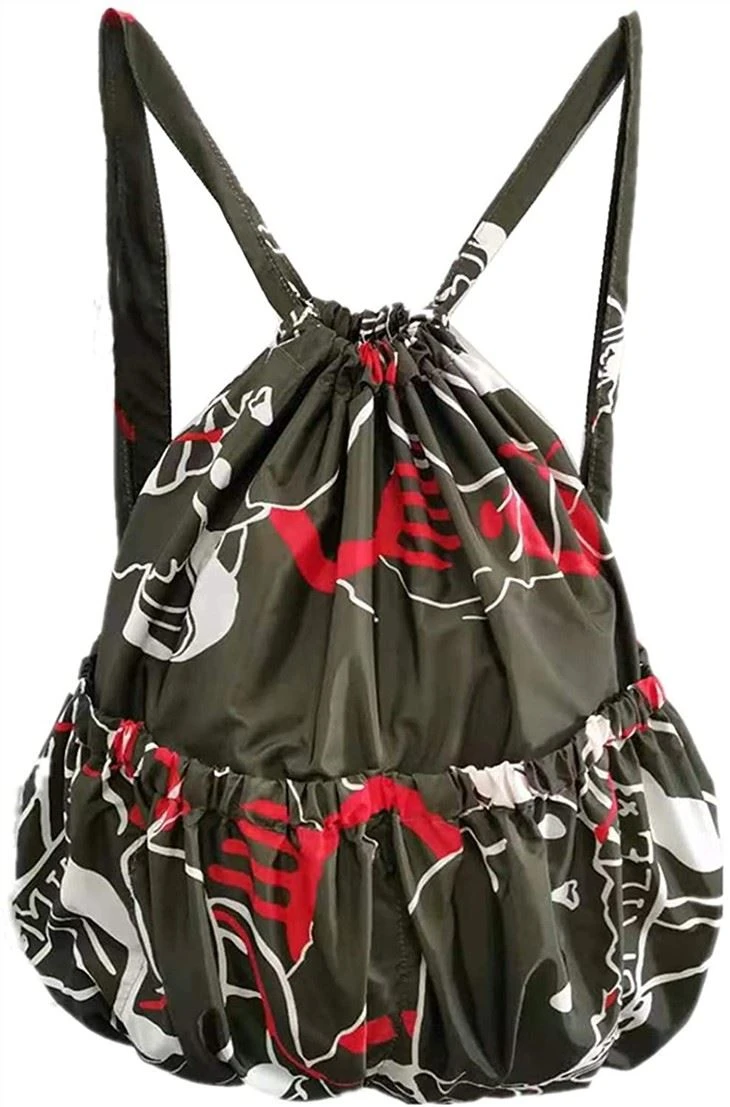 Drawstring Backpack Rope Bag Gym Bag